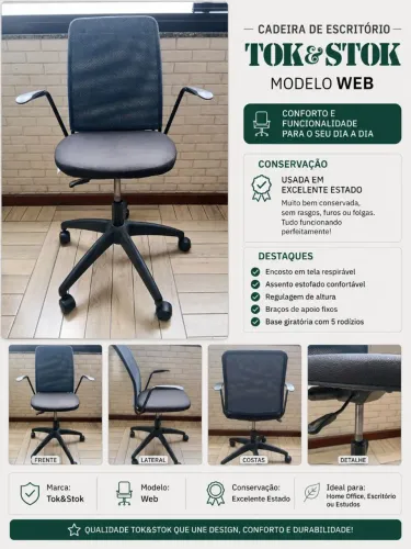 Cadeira de escritório Tok Stok