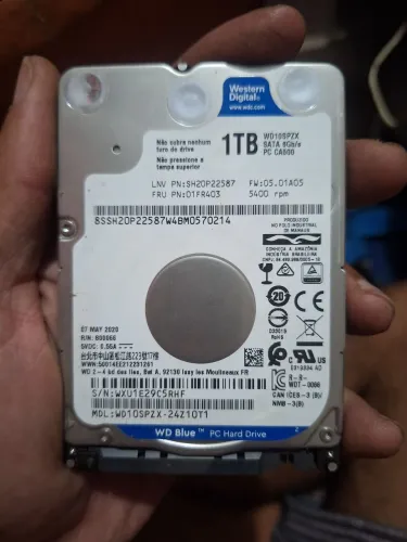 HD 1TB Notebook WesternDigital Blue PC Hard Drive