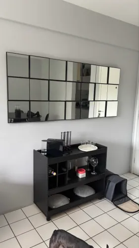 Espelho Preto Desing Moderno