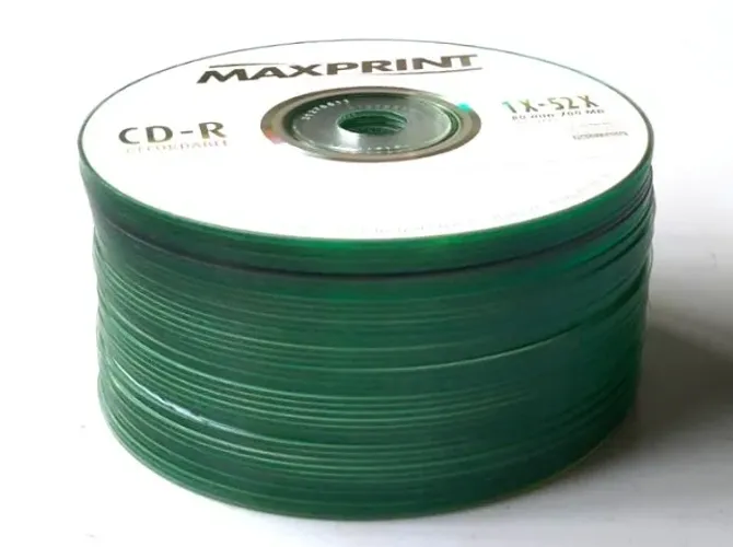 Lote 35 Mídias CD-R MaxPrint (700MB 80 Min) - Para Gravação / Aproveitamento