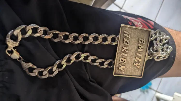 Vendo ou troco cordão de prata grosso 