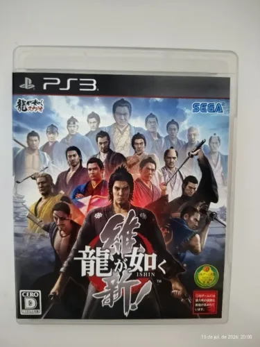 Jogo Ryu Ga Gotoku Ishin PS3 Original Completo Importado