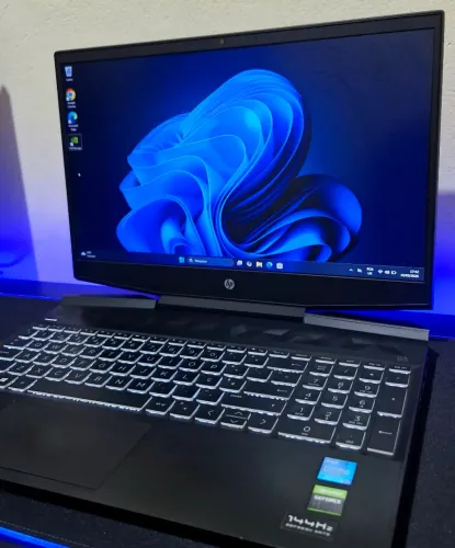 Notebook Gamer HP PAVILION i5 11300H RTX 3050 4GB 16GB RAM DDR4 Full HD IPS 15.6' 144Hz