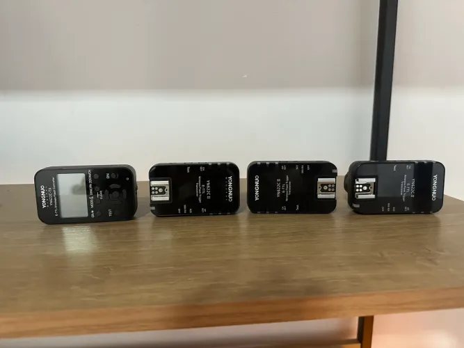 Radio flash E-ttl yongnuo yn 622C TX + 3 receptores yn622 CIi