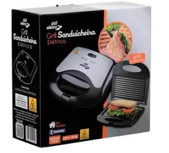 Sanduicheira Grill útil eletro