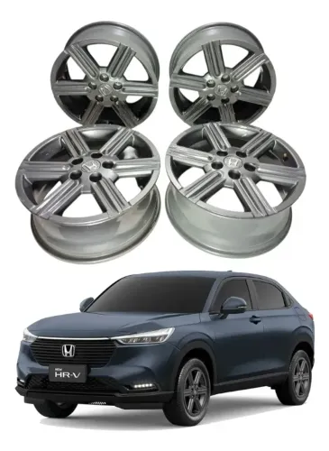 Jogo Roda, aro 17, Honda Hrv 2022 2023 2024 2025 Cinza-escuro Original(Usado)