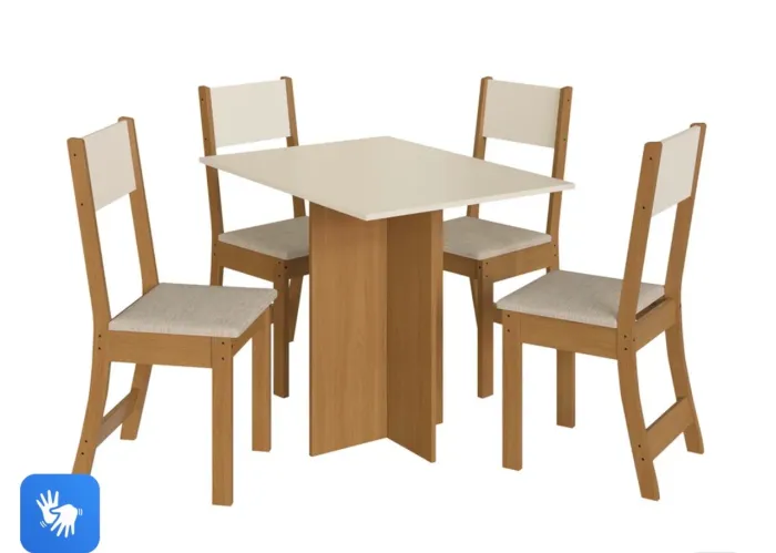 VENDO SALA DE JANTAR TALITA ? MESA + 4 CADEIRAS