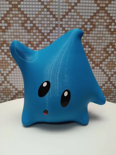 Balde Pipoca Luma Azul Impressão 3D com Luzes pilha AAA