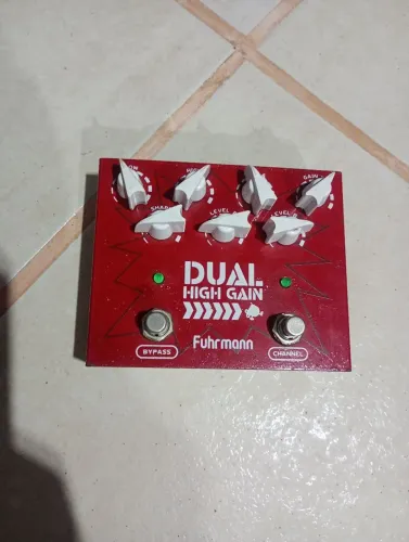 Pedal fuhrmann dual hig gain para guitarra
