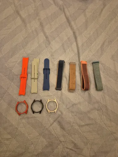 Pulseiras 20mm e capa para Galaxy Watch 4, 5, 6, 7 e FE (de 40mm)