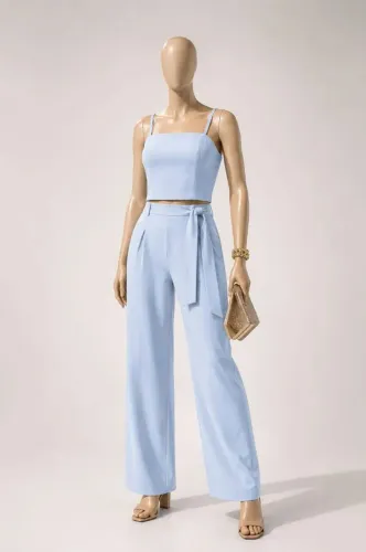 Conjunto Alfaiataria Cropped e Calça - Última peça