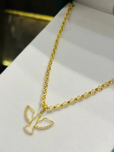 Cordão de ouro feminino com pingente ( LOJA FÍSICA )