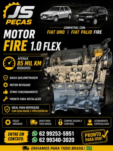 ? MOTOR FIRE 1.0 FLEX COMPLETO - UNO / PALIO ?