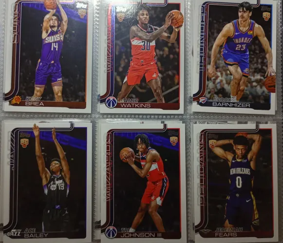 Lote cards NBA Topps 2025/26 - Rookie Cards!
