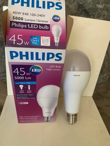 Lâmpada Philips 45W E40 100-240V 5000 Lumens