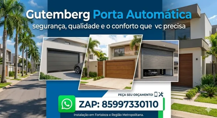 Portas enrolar automática, portões em alumínio, tudo em segurança eletrônica 