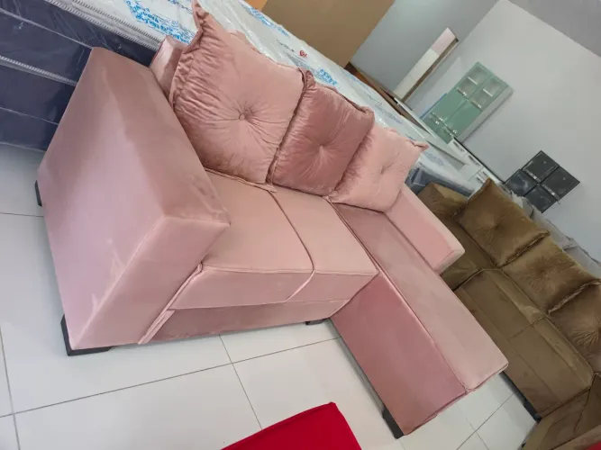 Sofá 2L C/chaise novo