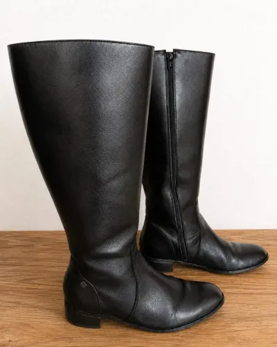Bota Montaria Capodarte Couro Legítimo Preta Nº 36