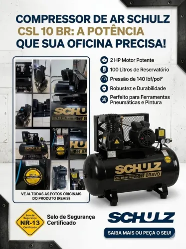 Compressor Schulz CSL10 BR Bravo
