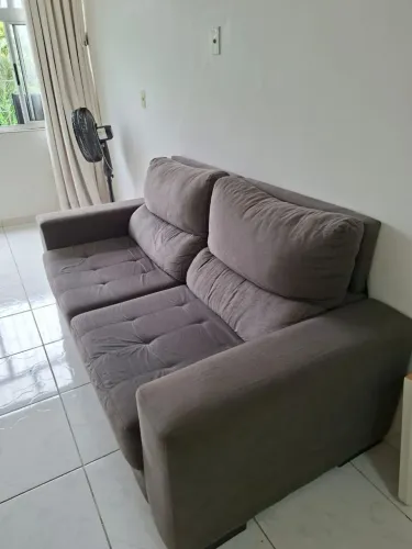 Sofá seminovo cinza