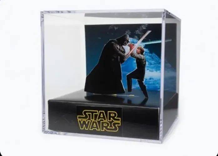 Cubo Diorama Star Wars Artesanal Decorativo Colecionável Geek