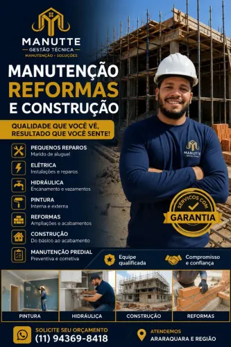 Pedreiro - Manutenção, Reforma e Construção