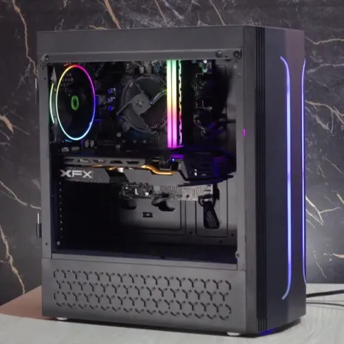 PC Gamer I5 10500T, RX 580 4GB, 16GB RAM, SSD 250GB, H510, Gabinete BlueCase