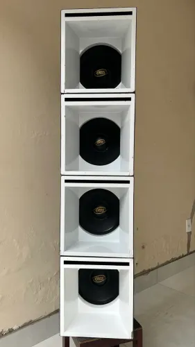 Kit 4 médios Eros com caixa 10 Pol. E-410 Xh Black 400watts Rms