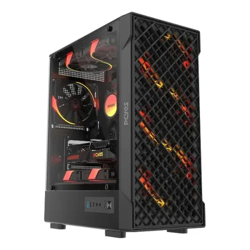 Gabinete Gamer Pcyes Velyr Black Vulcan