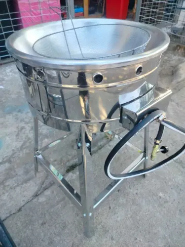 Fritadeira 7L a gas em inox