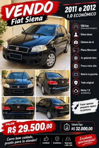 Fiat Siena EL 1.0 MPI Fire Flex 8V 4P 2011