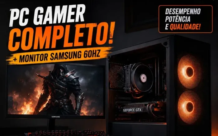 Pc gamer completo só ligar e jogar