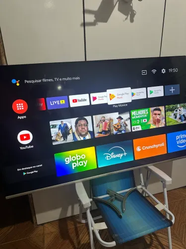 Tv smartv 55 4 k semi nova completa 