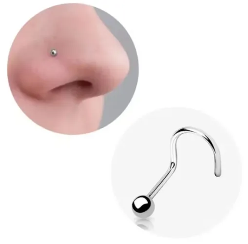PROMOÇÃOOOOOO!!! É O ÚLTIMO JÁ. Piercing de nariz em aço cirúrgico. 10 reais