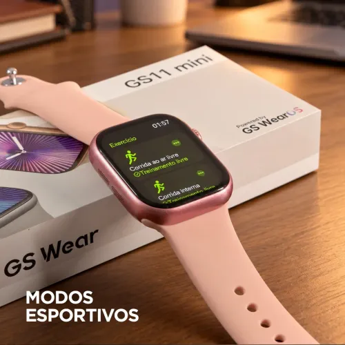 Smartwatch  GS11mini Preto/Rose