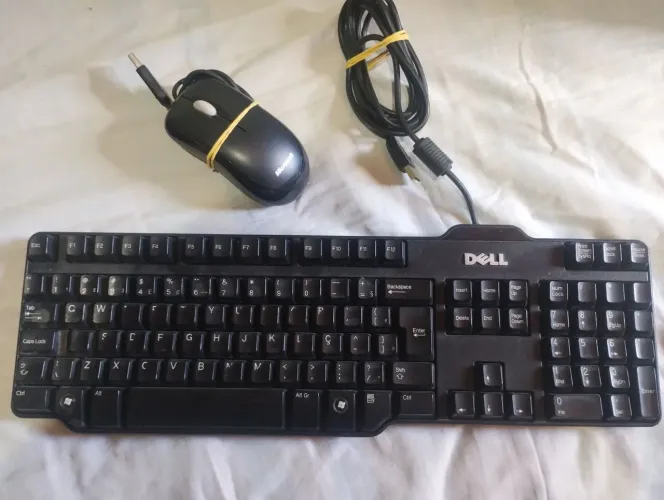 Teclado Dell/Mouse Microsoft(Retirar na Mooca)