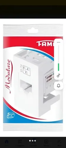 10 conjuntos placa suporte e módulo RJ45 informática Fame novos