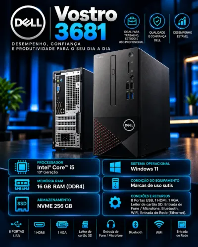 Dell Vostro 3681 i5 10th 16GB NVME 256GB 