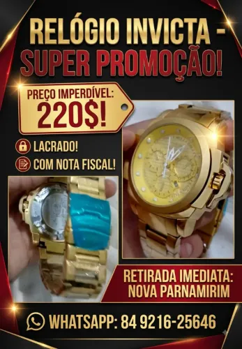 Relógio invicta super promoção!!