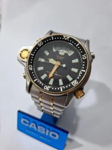 Aqualand Citizen ouro Co20 200m excelente estado 2 pulseiras