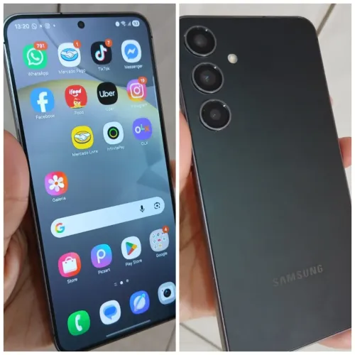 S24+plus 5G 256GB 12GB RAM prova d'água novinho barato pra sair hoje não abaixo valor