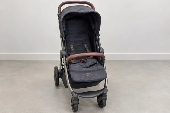 carrinho de bebe abc design cinza
