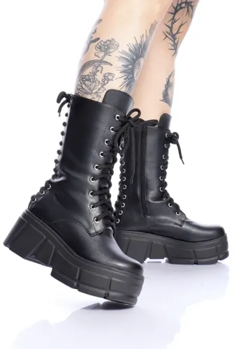 Bota Cano Alto Amarração Laced - Reversa - Tam. 39