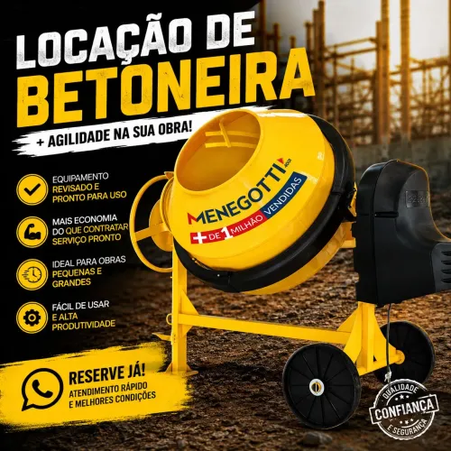 Locação de betoneira 