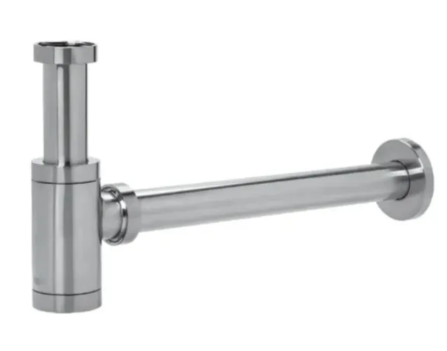 Sifão Doka para Cuba - Brushed Nickel (Novo, alto padrão)