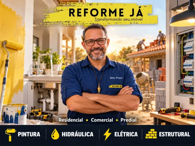 Serviços de Pintura, Hidráulica, Elétrica e Estrutural
