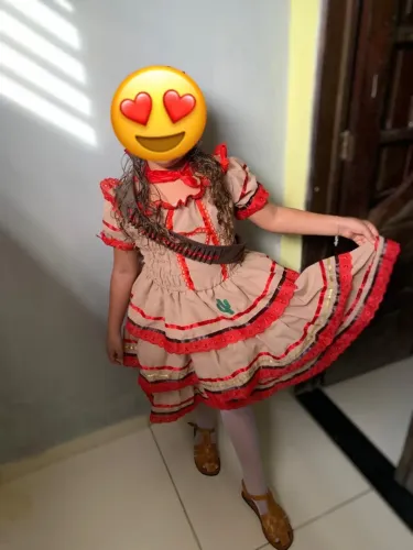 Vestido são João. Maria Bonita