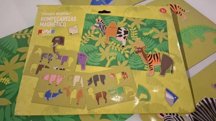 Quebra cabeça magnético animais importado