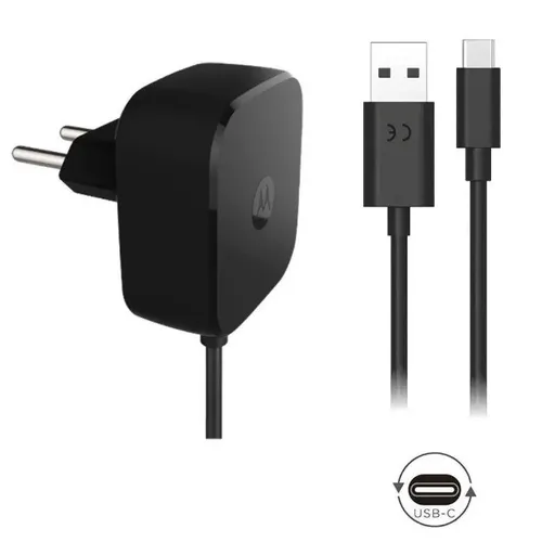 Carregador Turbo Motorola Moto G6, G7, G10, G20, G30, G40, G50 E G70 com Cabo Tipo C - 30W