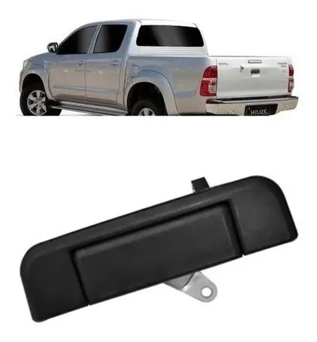 Maçaneta Tampa Traseira Caçamba Hilux 2005 2006 a 2015 Preto
